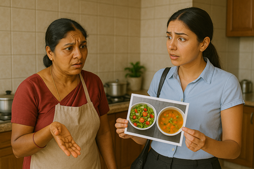 Cannot make salads and modern cuisines